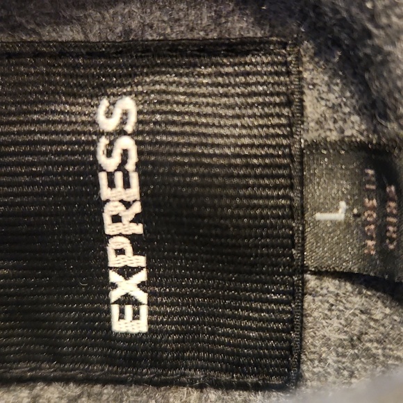 Express Double Breasted Wool Blend Jacket Size L - Picture 6 of 7